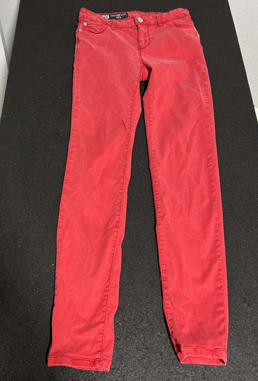 A/X Armani Exchange J69 Red Jeans Super Skinny Lift-Up Vintage Size 25
